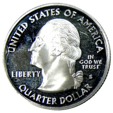 Монета 1/4 доллара (25 центов) 2008 года S США Штаты и территории — Аризона (реверс)