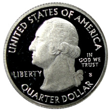 Монета 1/4 доллара (25 центов) 2012 года  S США Национальные парки № 15 —  Денали (реверс)