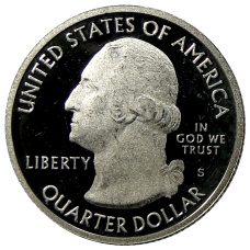 Монета 1/4 доллара (25 центов) 2012 года  S США Национальные парки № 15 —  Денали (реверс)