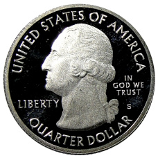 Монета 1/4 доллара (25 центов) 2012 года  S США Национальные парки № 15 —  Денали (реверс)