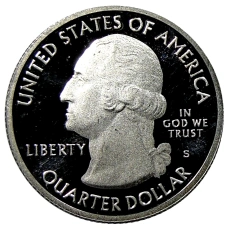 Монета 1/4 доллара (25 центов) 2012 года  S США Национальные парки № 15 —  Денали (реверс)