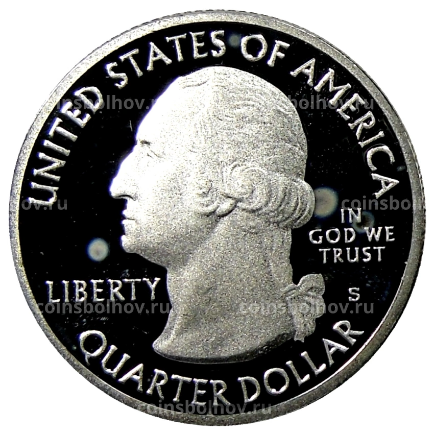 Монета 1/4 доллара (25 центов) 2012 года  S США Национальные парки № 15 —  Денали (вид 2)