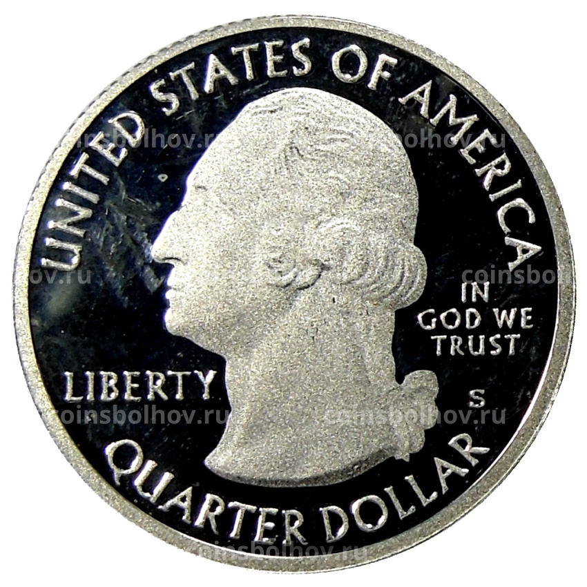 Монета 1/4 доллара (25 центов) 2012 года  S США Национальные парки № 15 —  Денали (вид 2)