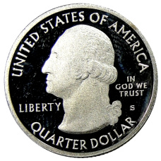 Монета 1/4 доллара (25 центов) 2012 года  S США Национальные парки № 15 —  Денали (реверс)