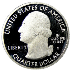 Монета 1/4 доллара (25 центов) 2012 года  S США Национальные парки № 15 —  Денали (реверс)