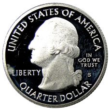 Монета 1/4 доллара (25 центов) 2011 года  S США Национальные парки №8  — Олимпик (реверс)