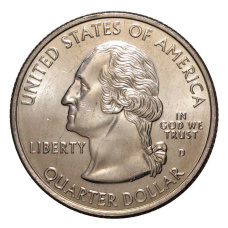 Монета 25 центов (1/4 доллара) 2003 года D США Штаты и территории — Алабама (реверс)