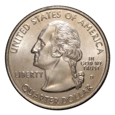 Монета 25 центов (1/4 доллара) 2003 года D США Штаты и территории — Алабама (реверс)