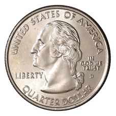 Монета 25 центов (1/4 доллара) 2008 года D США Штаты и территории — Аризона (реверс)