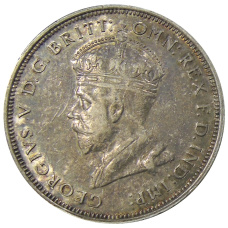 Монета 1 флорин 1927 года Австралия — Открытие здания парламента в Канберре (реверс)