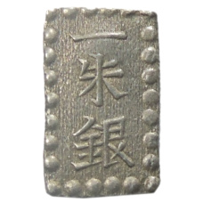 Монета 1 шу 1854-1868 года Япония (аверс)