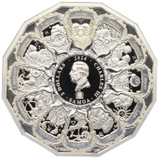 Монета 2 доллара 2024 года Самоа «Архангел Ариэль — Овен» (реверс)