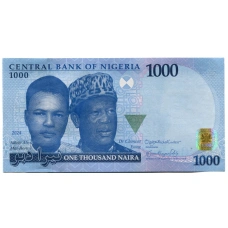 Банкнота 1000 найра 2024 года Нигерия (аверс)