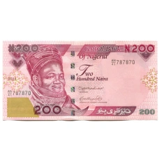 Банкнота 200 найра 2024 года Нигерия (аверс)