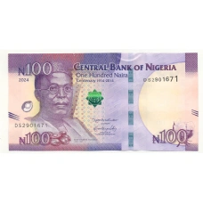 Банкнота 100 найра 2024 года Нигерия (аверс)