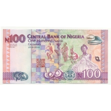 Банкнота 100 найра 2024 года Нигерия (реверс)