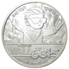 Монета  1 унция 2021 года Сингапур «Wall Street Bets» (аверс)