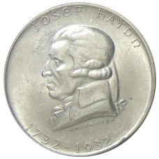 Монета 2 шиллинга 1932 года Австрия «200 лет со дня рождения Йозефа Гайдна» (аверс)