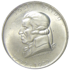 Монета 2 шиллинга 1932 года Австрия «200 лет со дня рождения Йозефа Гайдна» (аверс)