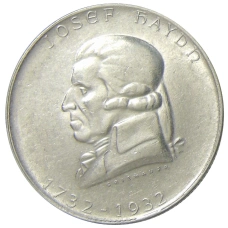 Монета 2 шиллинга 1932 года Австрия «200 лет со дня рождения Йозефа Гайдна» (аверс)