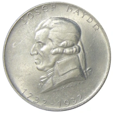 Монета 2 шиллинга 1932 года Австрия «200 лет со дня рождения Йозефа Гайдна» (аверс)