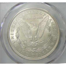Монета 1 доллар 1921 года США «Доллар Моргана» (в слабе PCGS MS63) (реверс)