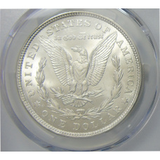 Монета 1 доллар 1921 года США «Доллар Моргана» (в слабе PCGS MS63) (реверс)