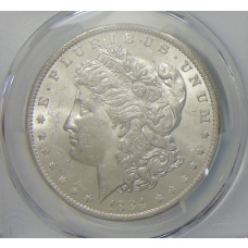 Монета 1 доллар 1884 года O США «Доллар Моргана» (в слабе PCGS MS63) (аверс)