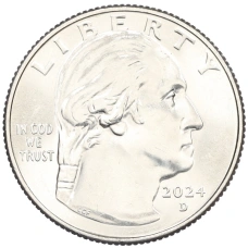 Монета 1/4 доллара (25 центов) 2024 года D США «Американские женщины — Зиткала-Ша» (реверс)