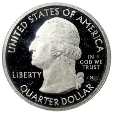 Монета 1/4 доллара (25 центов) 2013 года S США Национальные парки № 18 — Национальный парк Грейт-Бейсин (реверс)