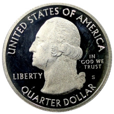 Монета 1/4 доллара (25 центов) 2013 года S США Национальные парки № 18 — Национальный парк Грейт-Бейсин (реверс)