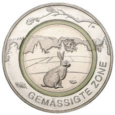 Монета 5 евро 2019 года F Германия — Умеренная зона (аверс)