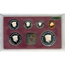 Годовой набор монет 1985 года Бруней (в прозрачной коробке) (реверс)