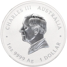 Монета 1 доллар 2025 года Австралия «Китайский гороскоп — Год змеи» (реверс)