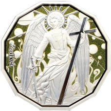 Монета 2 доллара 2024 года Самоа «Архангел Задкиил» (аверс)