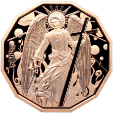 Монета 20 центов 2024 года Самоа «Архангел Задкиил» (аверс)