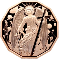 Монета 20 центов 2024 года Самоа «Архангел Задкиил» (аверс)