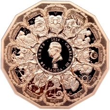 Монета 20 центов 2024 года Самоа «Архангел Габриил» (реверс)