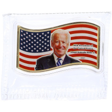 Монета 50 центов 2021 года Фиджи «46-й презизент США Джо Байден» (Акция для заказов от 3500 рублей) (аверс)