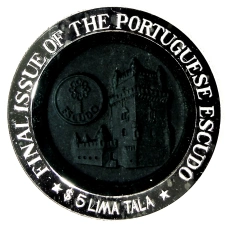 Монета 5 тала 2002 года Токелау — Последний выпуск Португальского эскудо (аверс)