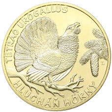 Монета 5 евро 2024 года Словакия «Глухарь» (аверс)