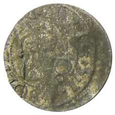 Монета Солид 1634-1654 года Шведская оккупация Риги — королева Кристина (реверс)