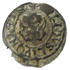 Монета Солид 1634-1654 года Шведская оккупация Риги — королева Кристина (реверс)