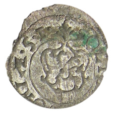 Монета Солид 1651 года Шведская оккупация Риги — Королева Кристина (реверс)