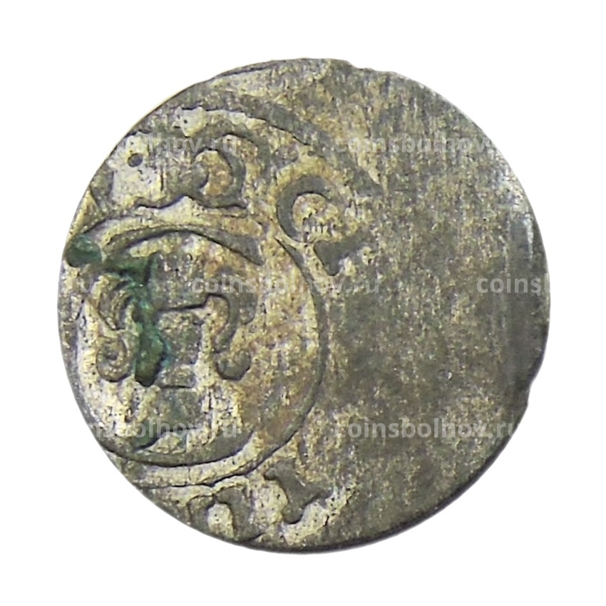 Монета Солид 1653 года Шведская оккупация Риги — Королева Кристина