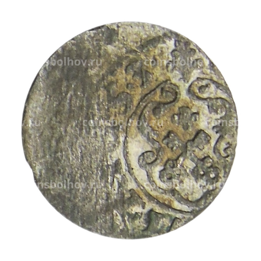 Монета Солид 1653 года Шведская оккупация Риги — Королева Кристина (вид 2)