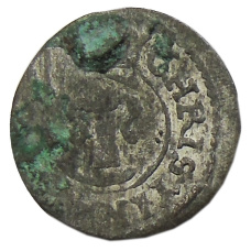 Монета Солид 1653 года Шведская оккупация Риги — Королева Кристина (аверс)