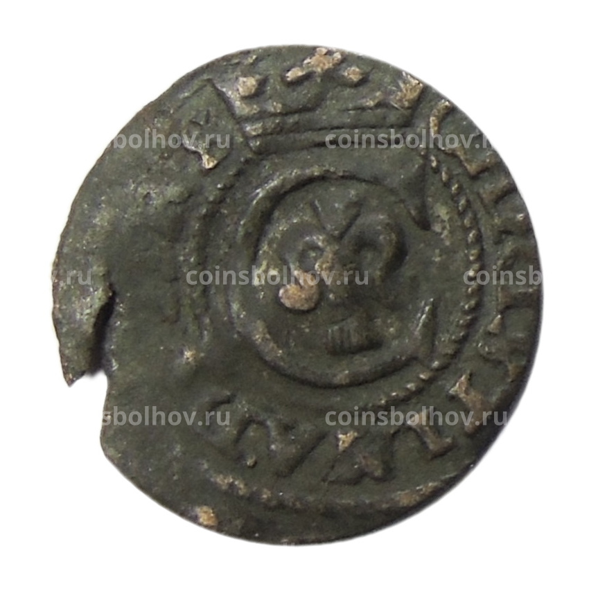 Монета Солид 1634-1654 года Шведская оккупация Риги — Королева Кристина