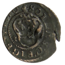 Монета Солид 1634-1654 года Шведская оккупация Риги — Королева Кристина (реверс)