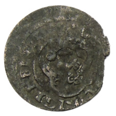 Монета Солид 1634-1654 года Шведская оккупация Риги — Королева Кристина (реверс)